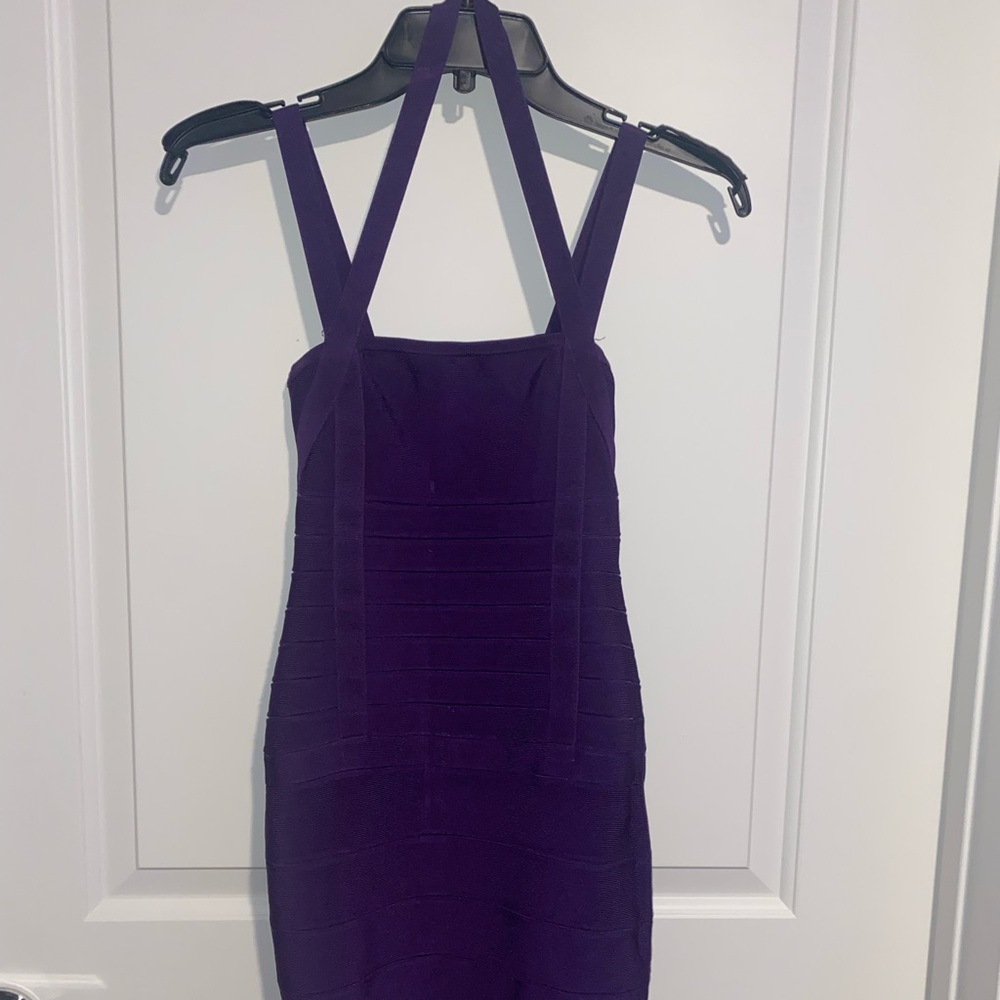 Purple bandage dress from Marciano x Guess
